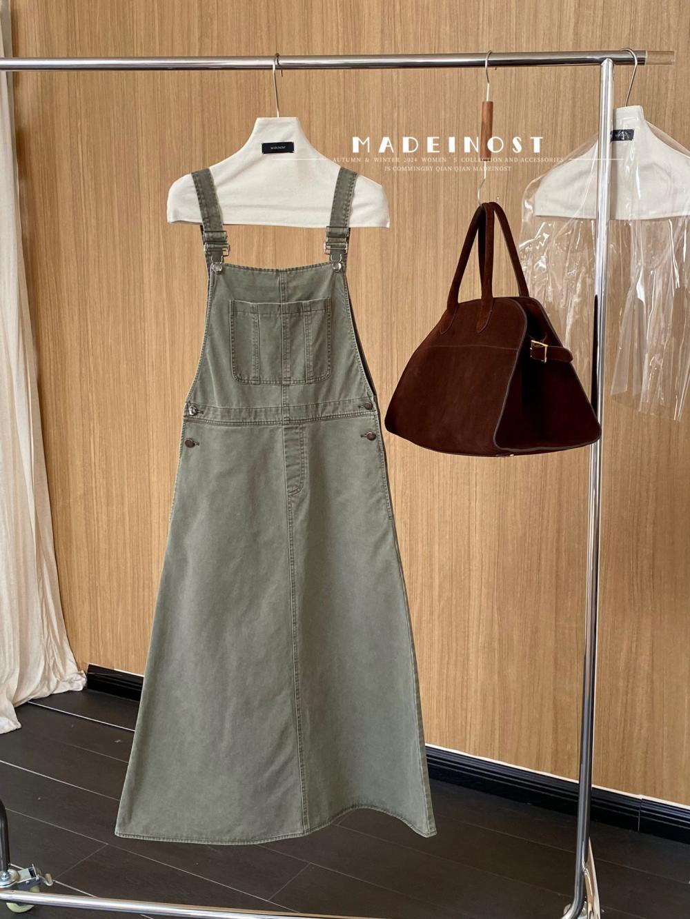 Casual Dungaree Dress  |  Womens Dresses Clothing Dresses