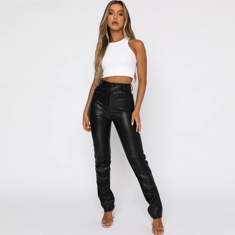 Faux Leather Biker Pants  |  Womens Pants & Jeans Clothing Pants & Jeans