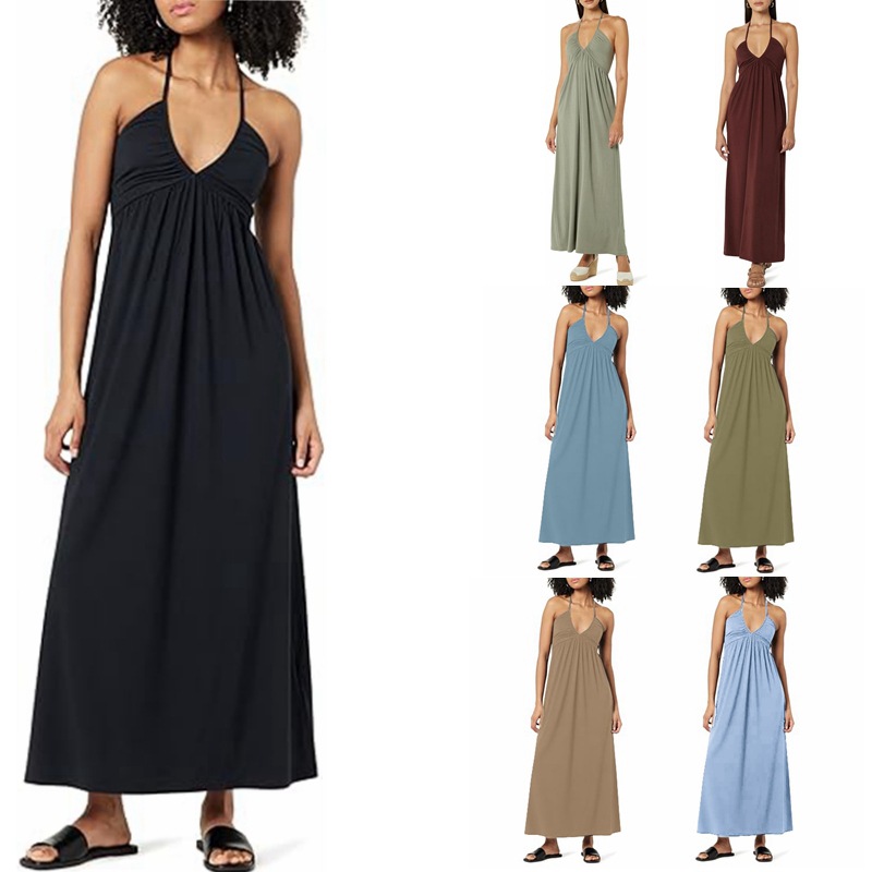 Late Sunset Halter Midi Dress  |  Womens Dresses Clothing Dresses