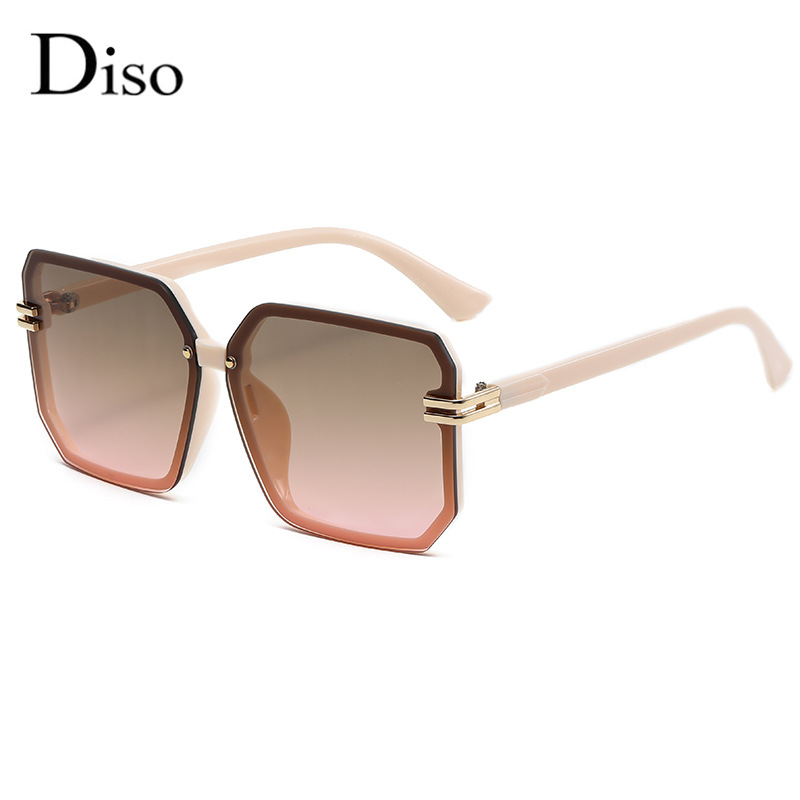 Oversized Square Metallic Trim Sunglasses  |  Womens Sunglasses Accessories Sunglasses