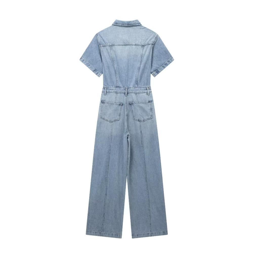 Petite Denim Jumpsuit  |  Womens Jumpsuits & Rompers Clothing Jumpsuits & Rompers