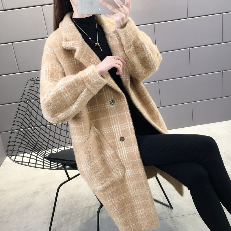 Plaid Wool Blend Robe Coat  |  Womens Coats Clothing Coats