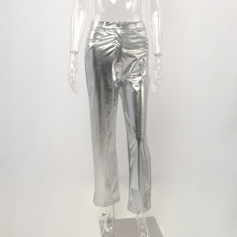 Premium Metallic Croc Straight Leg Pants  |  Womens Pants & Jeans Clothing Pants & Jeans