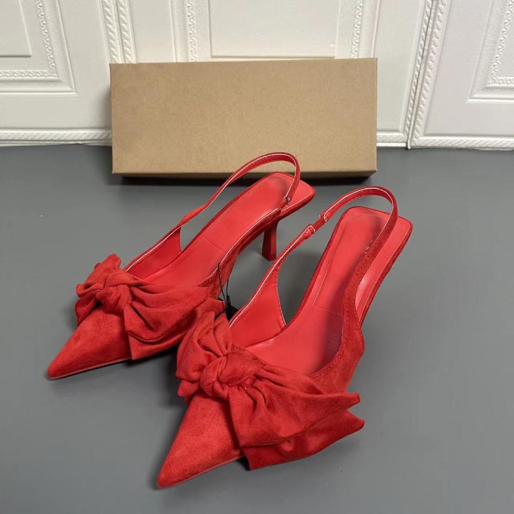 Satin Bow Detail Kitten Heel  |  Womens Heels Heels Heels