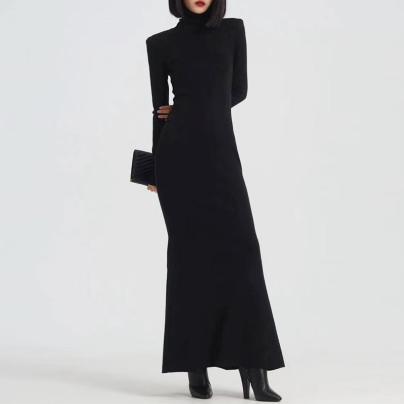 Seamless Long Sleeve Midi Dress  |  Womens Dresses Clothing Dresses