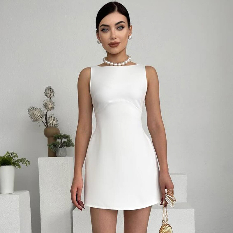 Structured Mini Dress  |  Womens Dresses Clothing Dresses