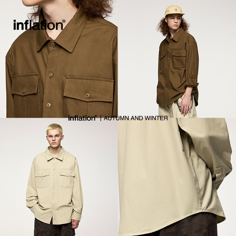 Utility Cotton Twill Shacket  |  Womens Coats Clothing Coats